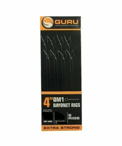 Guru QM1 Bayonet Rig 4" Haak 16 / 0.17mm (8st)