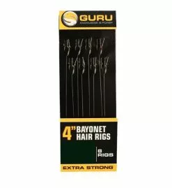 Guru Bayonet Hair Rig 4" Haak 16 / 0.19mm (8st)