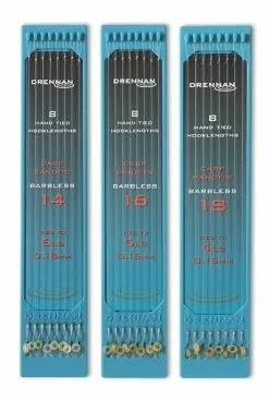 Drennan Hand Tied Hooklengths Carp Bandits Barbless Haak 16 0.16mm