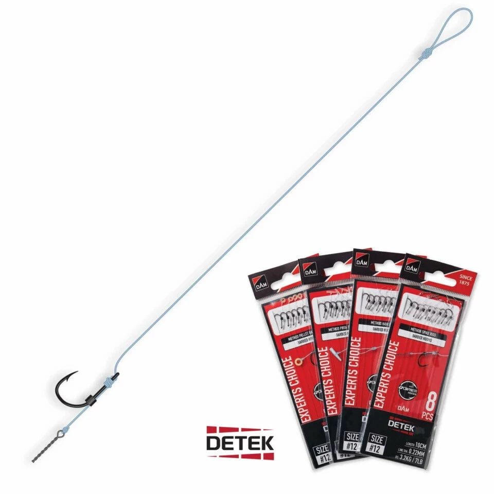 DAM Method Spike Rigs Barbed 10cm Haak 10 0.25mm 1 DAM Method Spike Rigs Barbed 10cm Haak 10 0.25mm