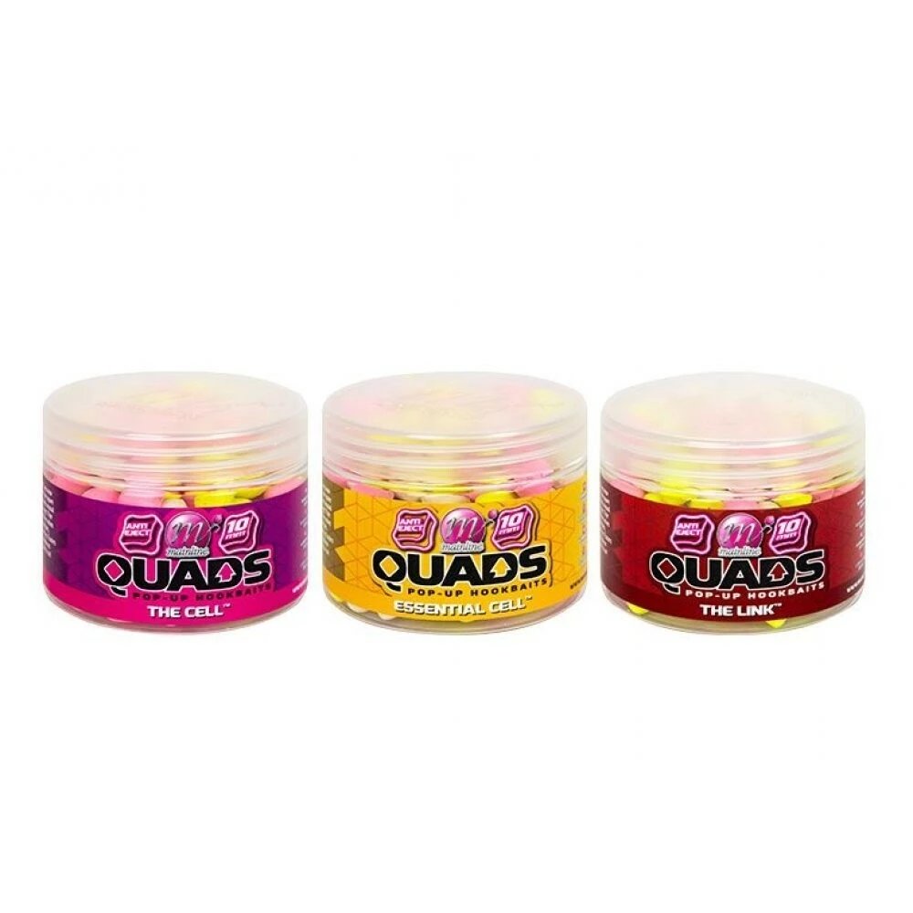Mainline Quads Pop Up Hookbaits 150ml 10mm The Cell 1 Mainline Quads Pop Up Hookbaits 150ml 10mm The Cell