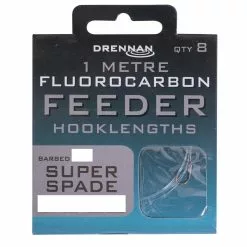 Drennan Fluorocarbon Feeder Hooklengths Super Spade 100cm