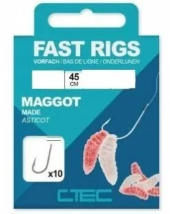 Ctec Fast Rigs Maggot Haak 16 / 0.10mm (45cm)