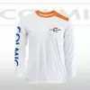 Colmic T-Shirt White/Orange - Lange Mouwen