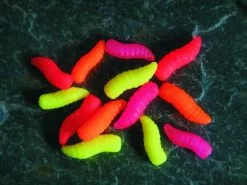 Enterprise Tackle Imitation Maggots - Mixed Fluo Pop-up