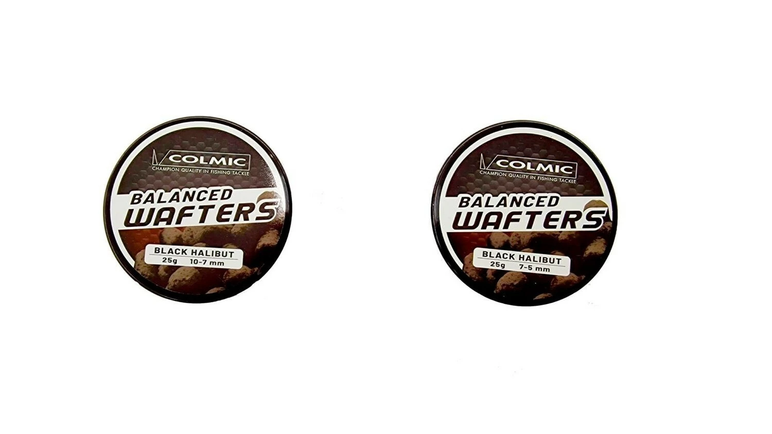 Colmic Wafters Halibut Black 25g - 10x7mm 1 Colmic Wafters Halibut Black 25g - 10x7mm